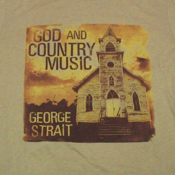 George Strait T-Shirt God and Country Music Size M - Picture 2 of 5